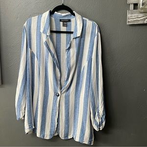 Ashley‎ Stewart Linen Jacket/blazer Size 18